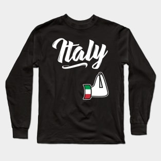 Italy Italian Hand Gesture Italia Funny Humor Gift Long Sleeve T-Shirt